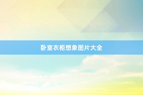 卧室衣柜想象图片大全