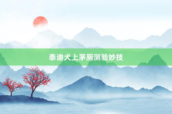 泰迪犬上茅厕测验妙技